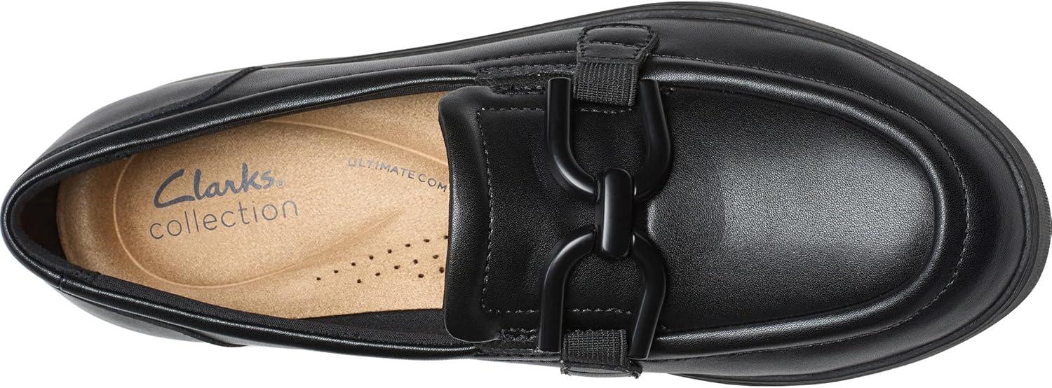 imageClarks Womens Zylah Top LoaferBlack Leather