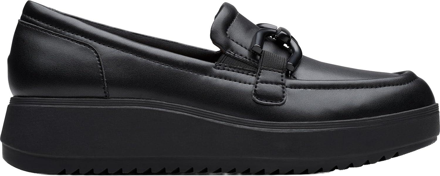 imageClarks Womens Zylah Top LoaferBlack Leather