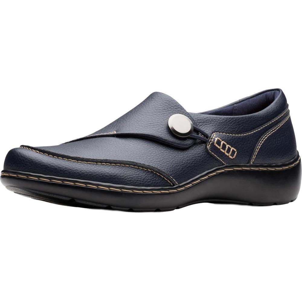 imageClarks Womens Cora TeresaNavy Tumbled Leather