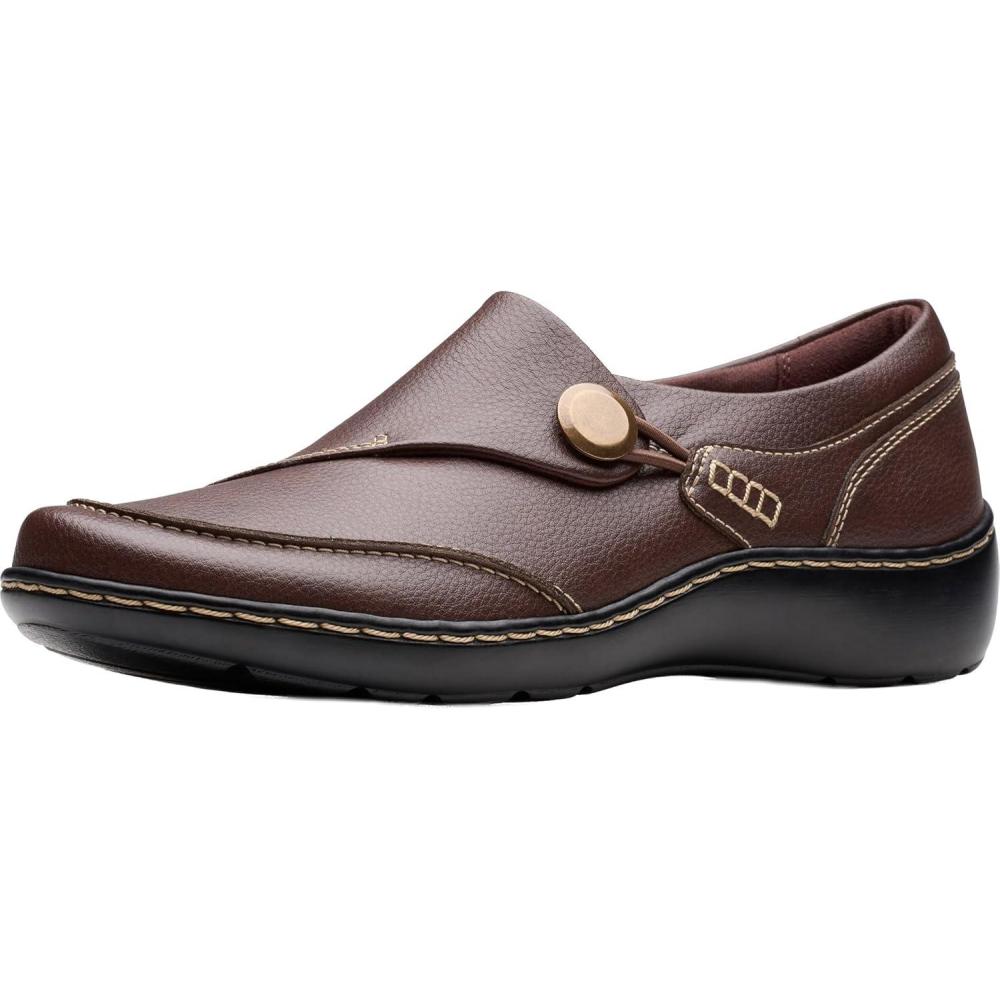 imageClarks Womens Cora TeresaRedwood Leather