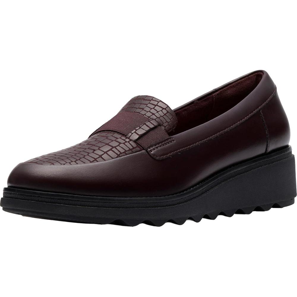 imageClarks Womens Sharon PaceMerlot Leather