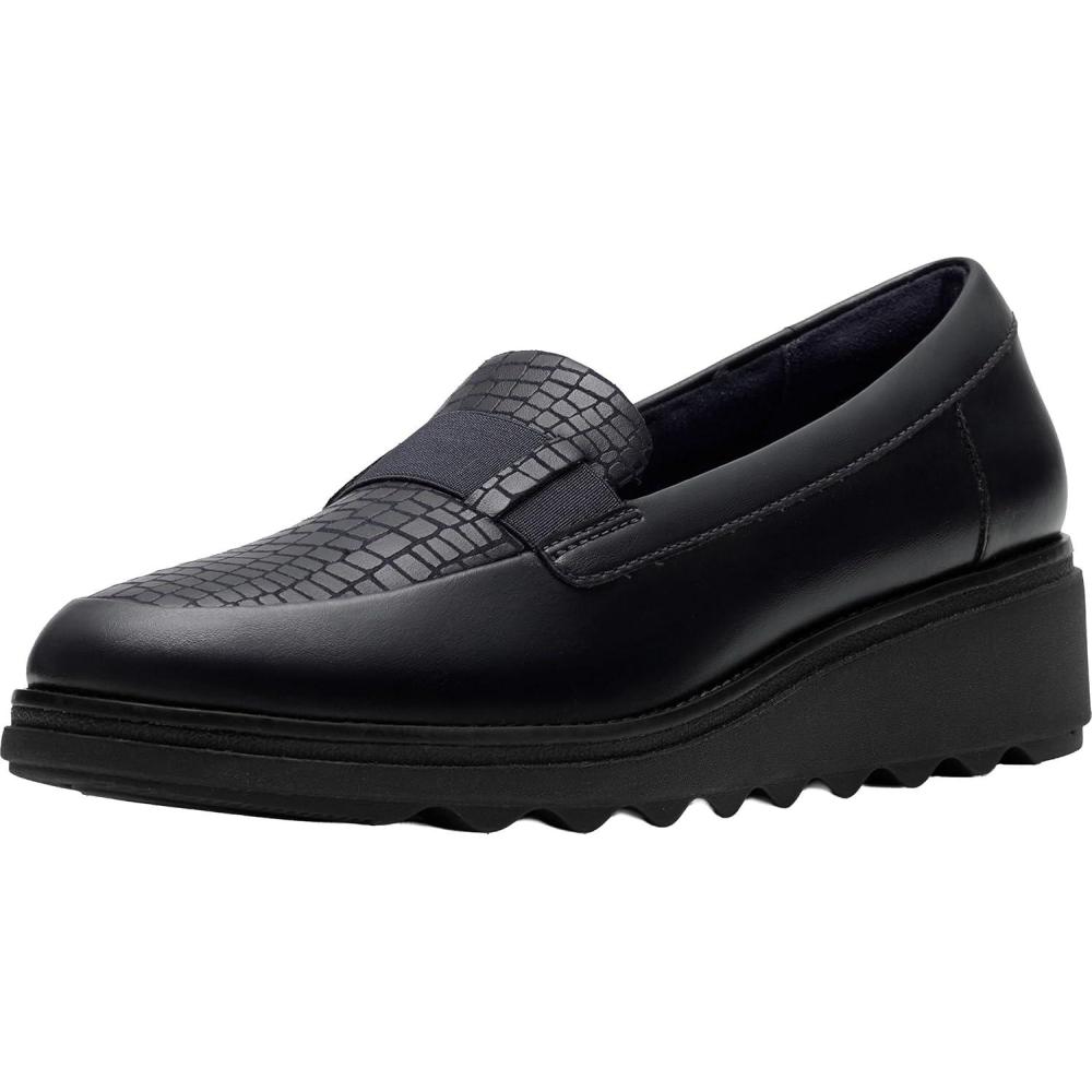 imageClarks Womens Sharon PaceNavy Leather