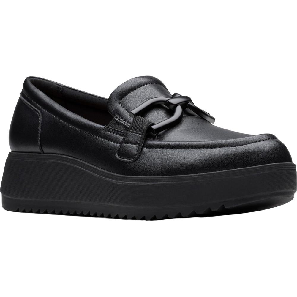 imageClarks Womens Zylah Top LoaferBlack Leather