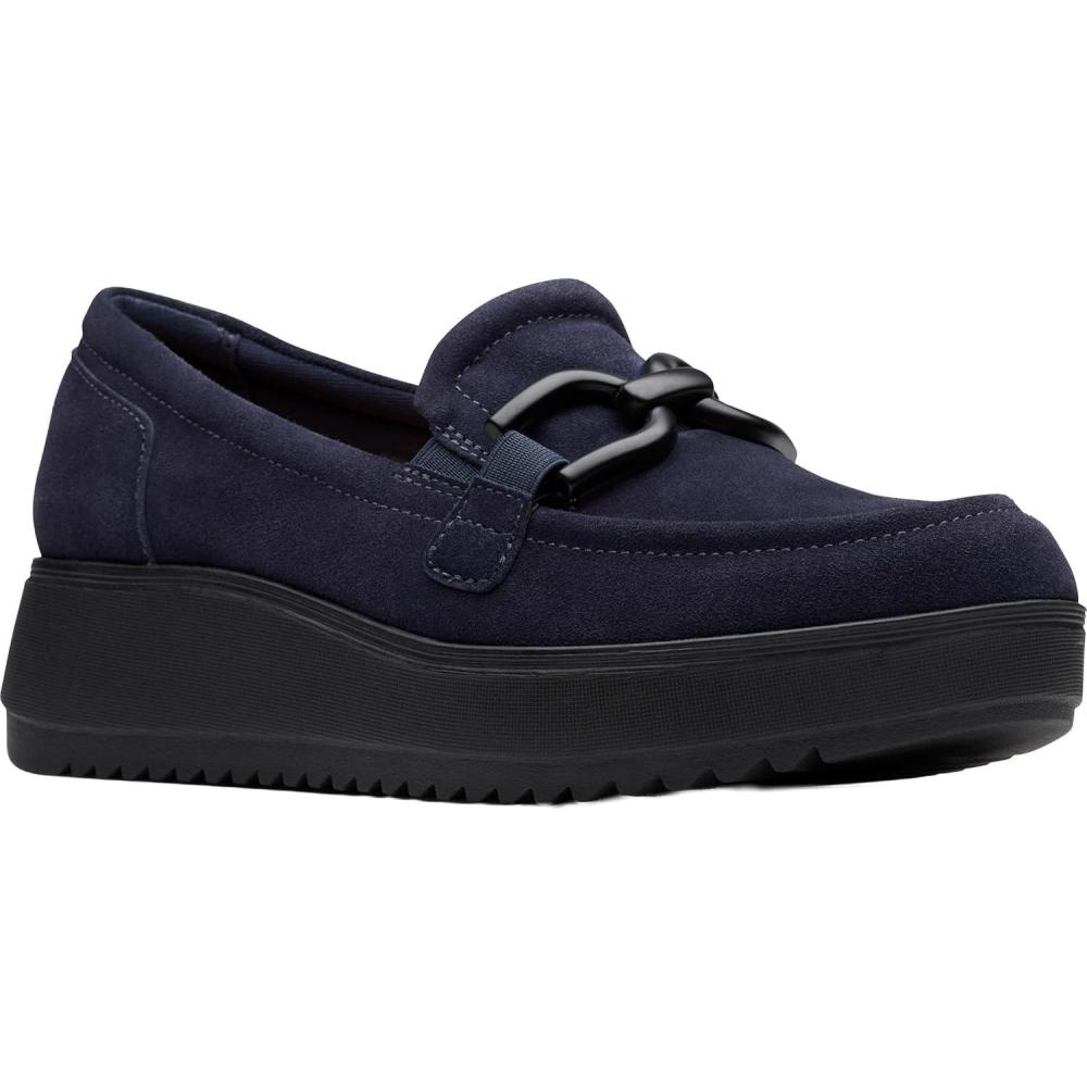 imageClarks Womens Zylah Top LoaferNavy Suede