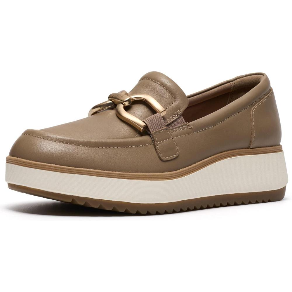 imageClarks Womens Zylah Top LoaferTaupe Leather