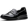 Black Crinkle Patent Synthetic