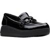 Black Crinkle Patent Synthetic