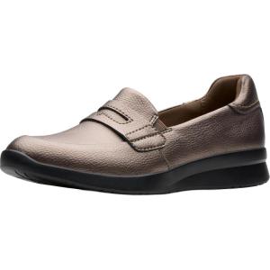 Clarks Womens Ellowyn Penny(Bronze Metallic Leather)