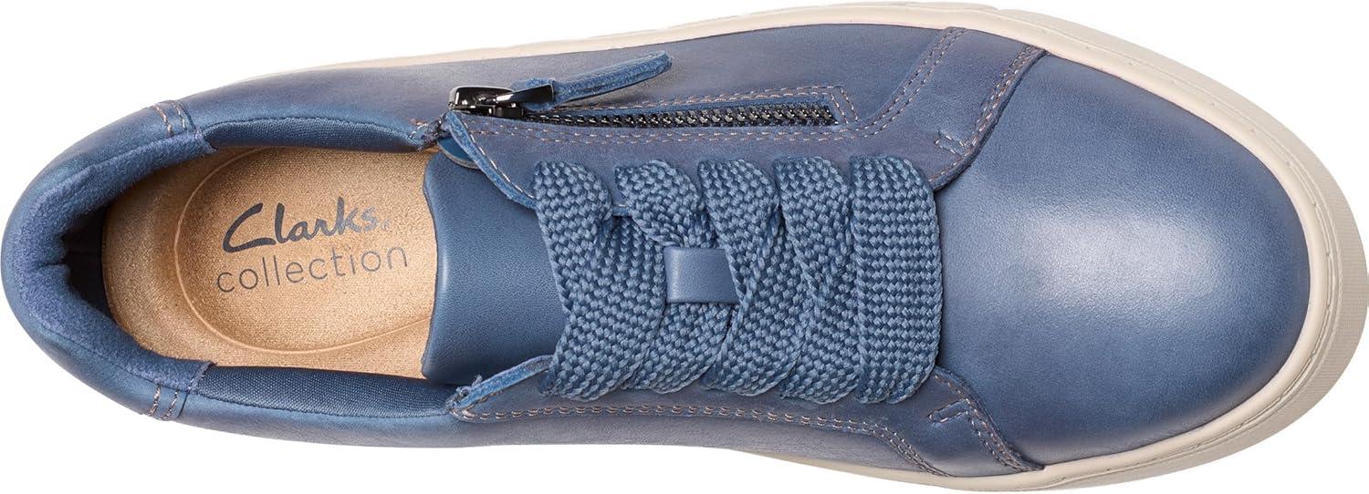 imageClarks Womens Mykah Joy Platform Fashion SneakerDenim Blue Leather