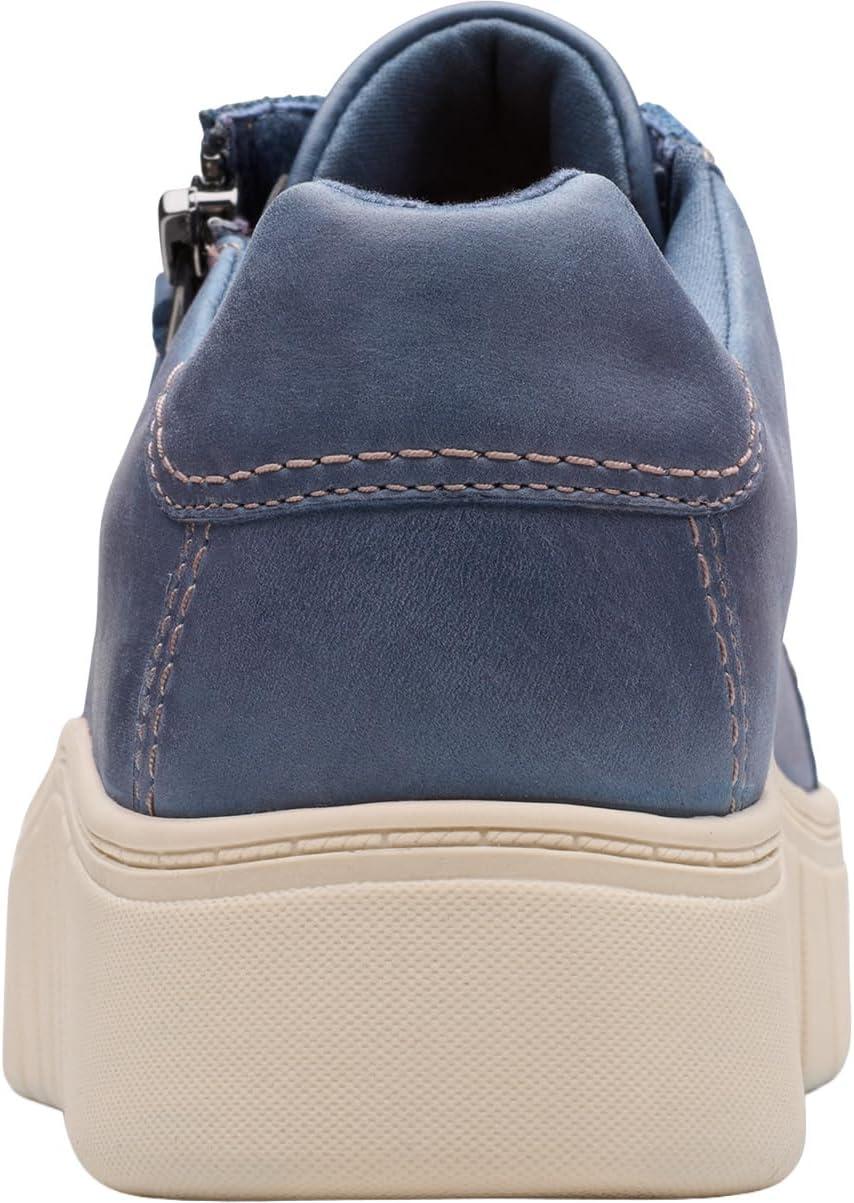 imageClarks Womens Mykah Joy Platform Fashion SneakerDenim Blue Leather