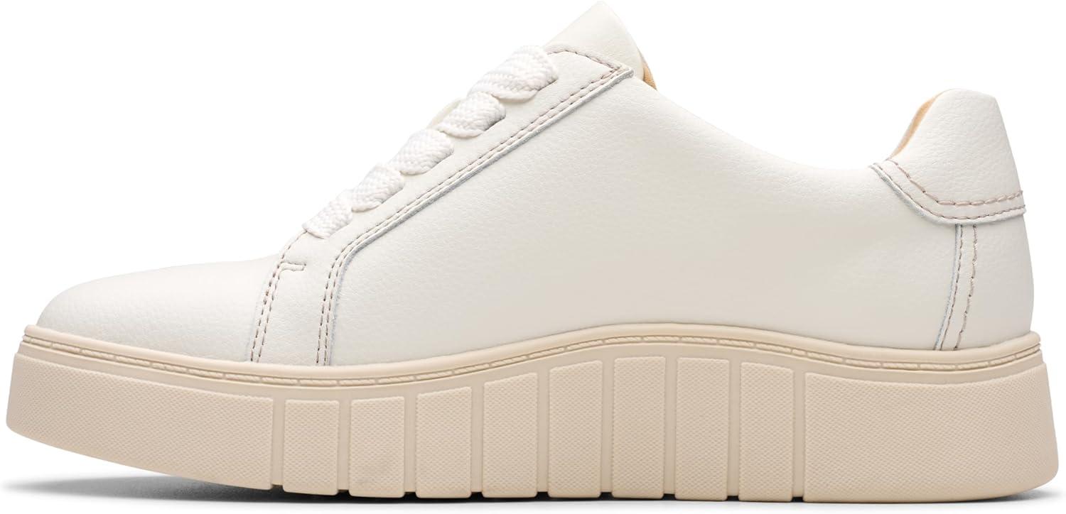 imageClarks Womens Mykah Joy Platform Fashion SneakerOff White Leather