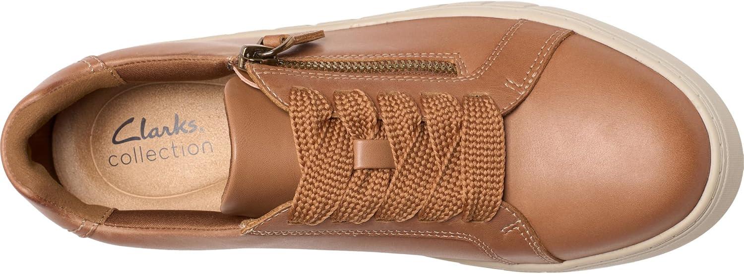 imageClarks Womens Mykah Joy Platform Fashion SneakerTan Leather