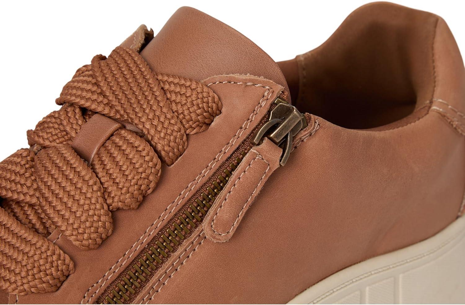 imageClarks Womens Mykah Joy Platform Fashion SneakerTan Leather