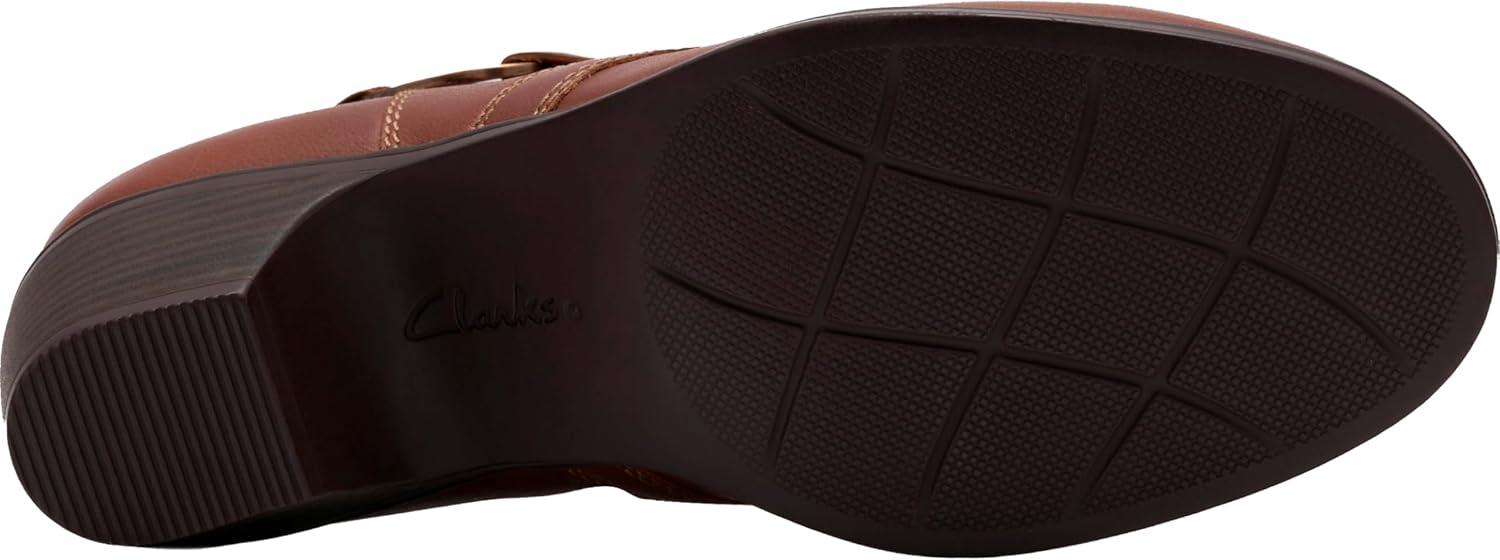 imageClarks Womens Emily2 Henley Leather Ankle Zip BootieBritish Tan Leather