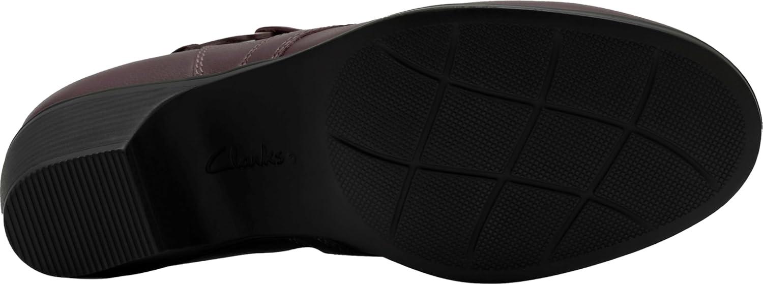 imageClarks Womens Emily2 Henley Leather Ankle Zip BootieChocolate Leather