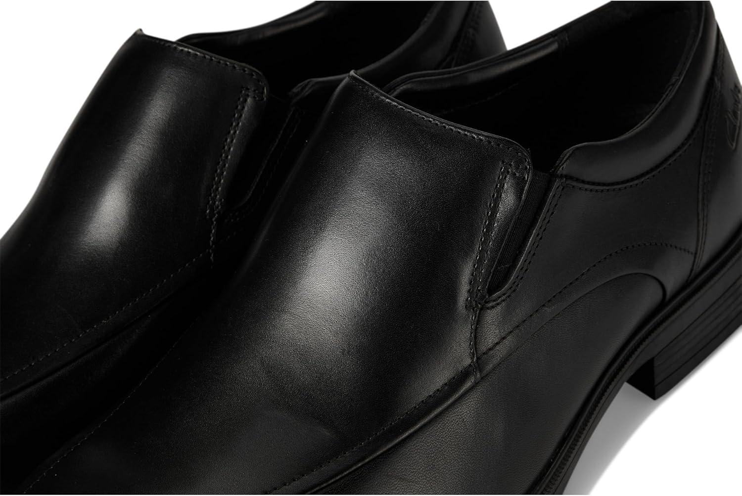 imageClarks Mens Steadwell Step Leather SlipOn LoaferBlack Leather