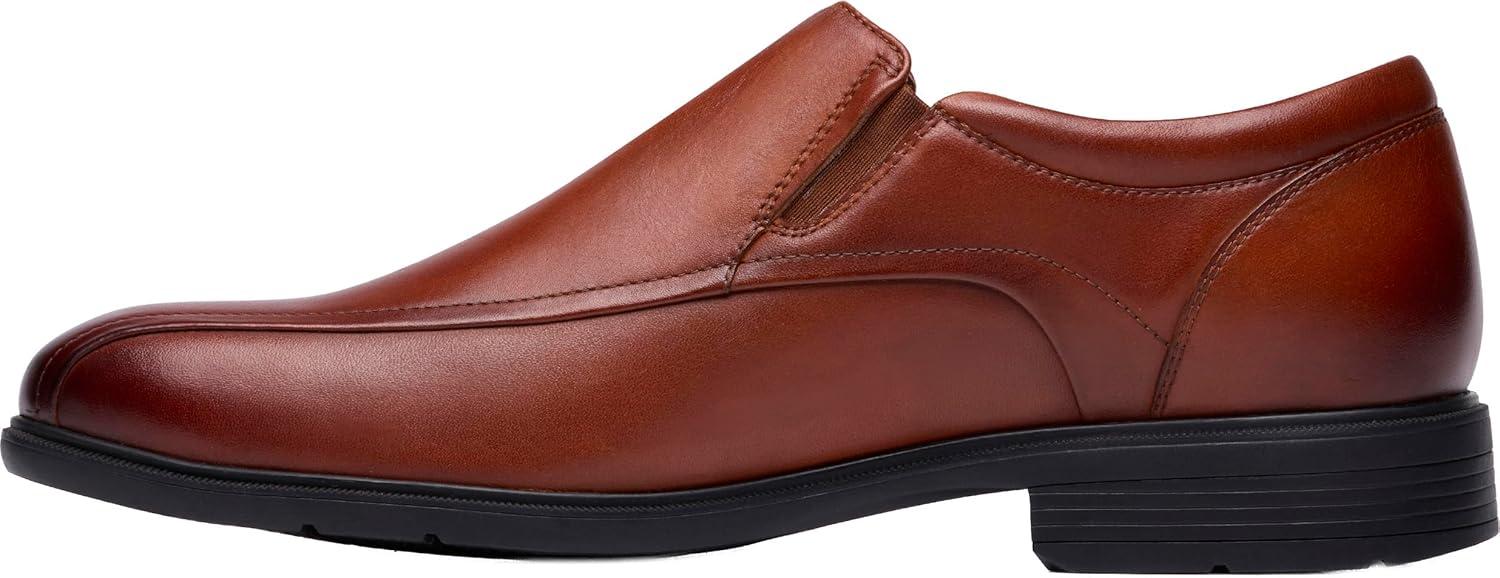 imageClarks Mens Steadwell Step Leather SlipOn LoaferDark Tan Leather