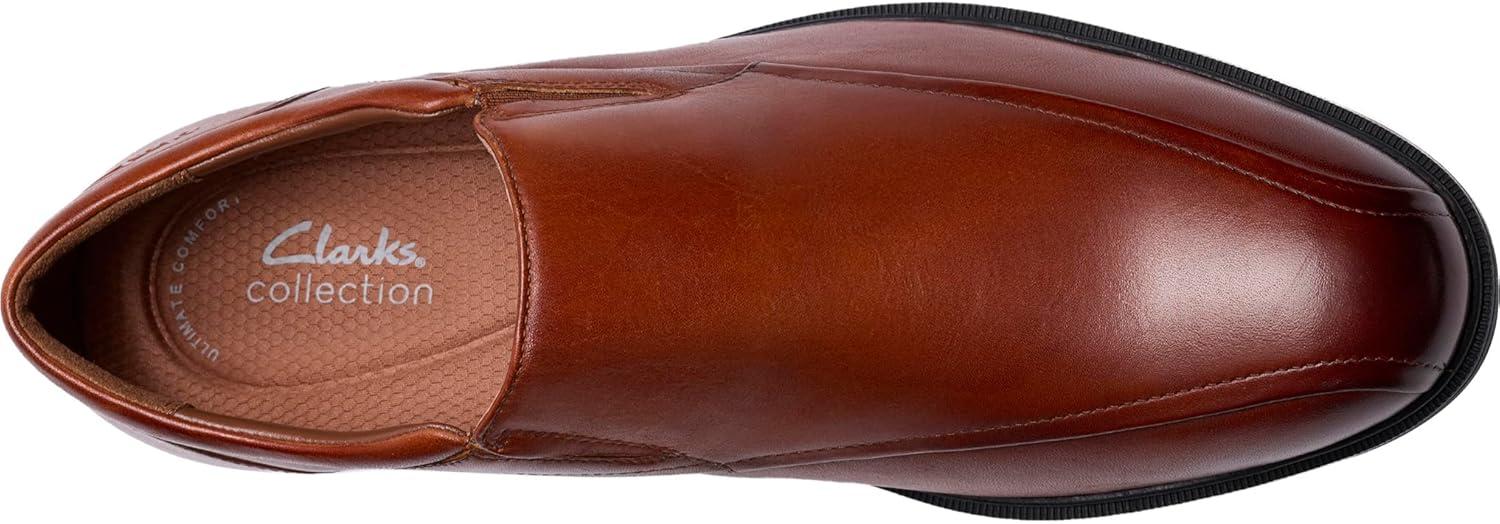imageClarks Mens Steadwell Step Leather SlipOn LoaferDark Tan Leather