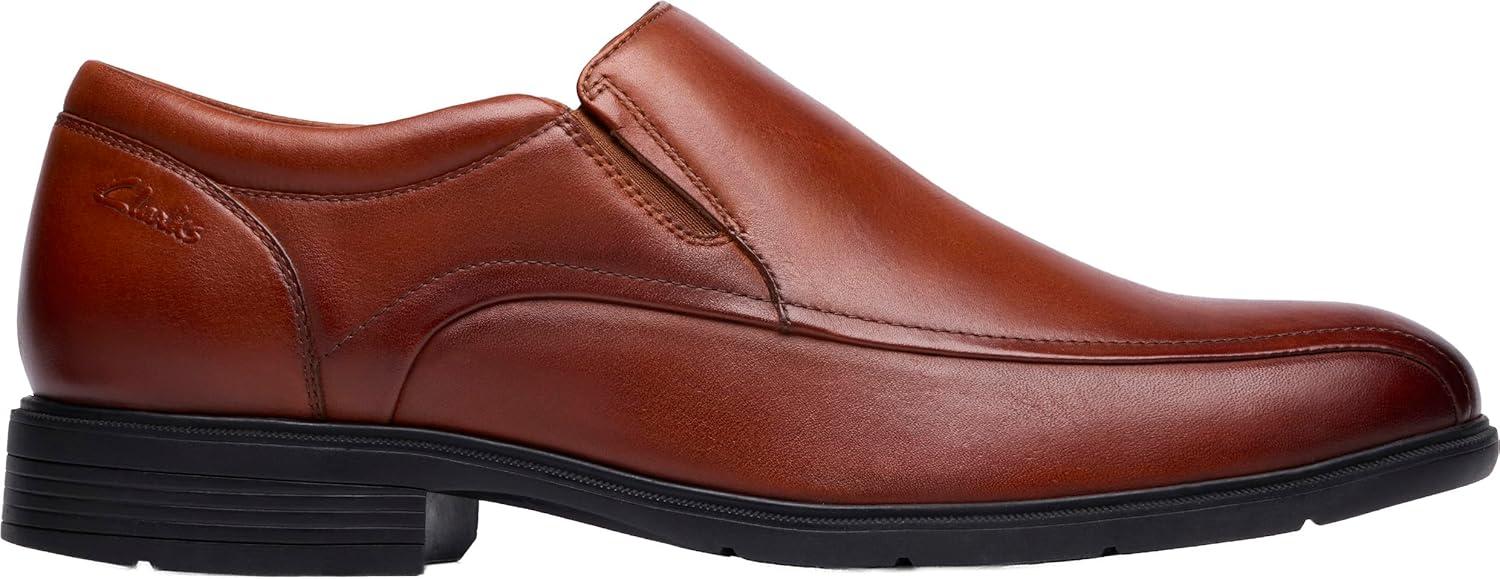imageClarks Mens Steadwell Step Leather SlipOn LoaferDark Tan Leather