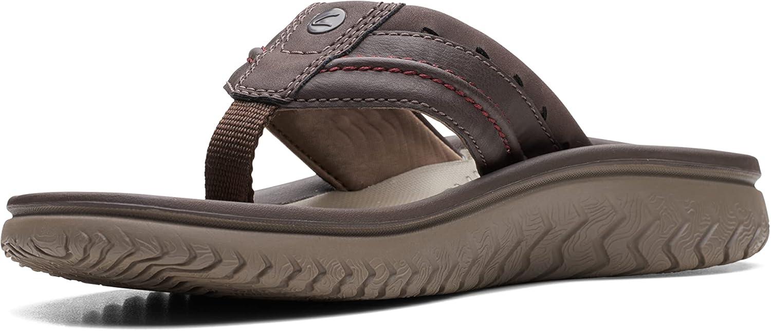 imageClarks Wesley Post Mens FlipFlopBrown Synthetic