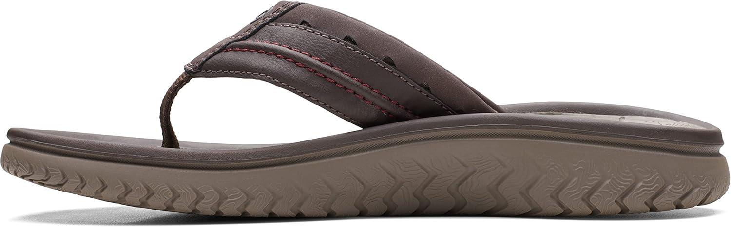 imageClarks Wesley Post Mens FlipFlopBrown Synthetic