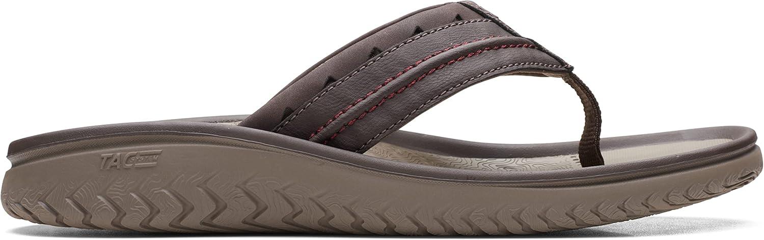 imageClarks Wesley Post Mens FlipFlopBrown Synthetic