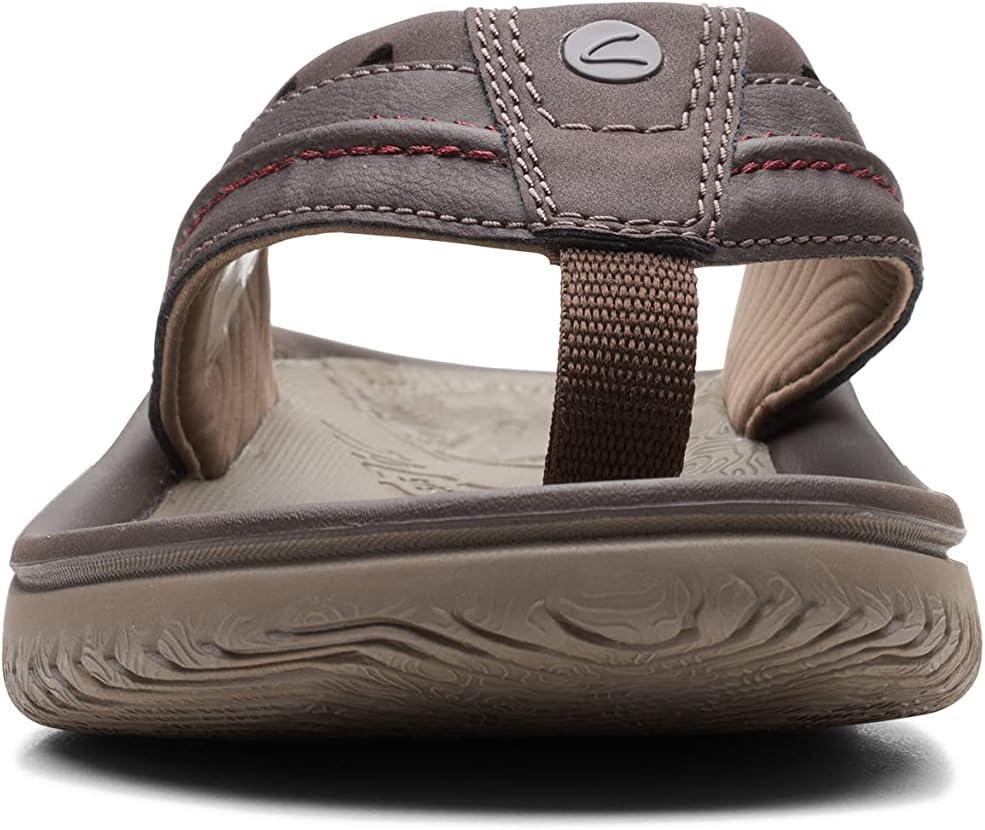 imageClarks Wesley Post Mens FlipFlopBrown Synthetic
