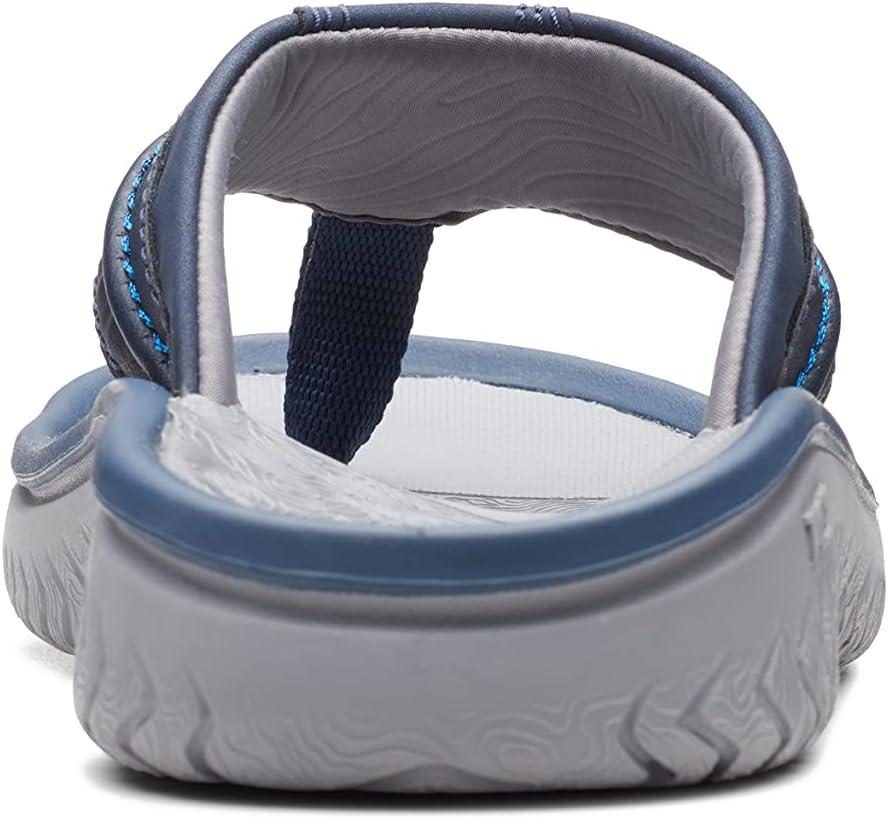 imageClarks Wesley Post Mens FlipFlopNavy Synthetic