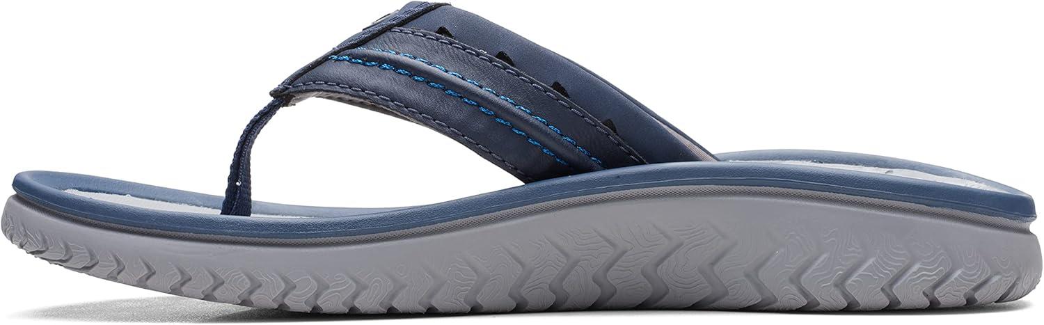 imageClarks Wesley Post Mens FlipFlopNavy Synthetic
