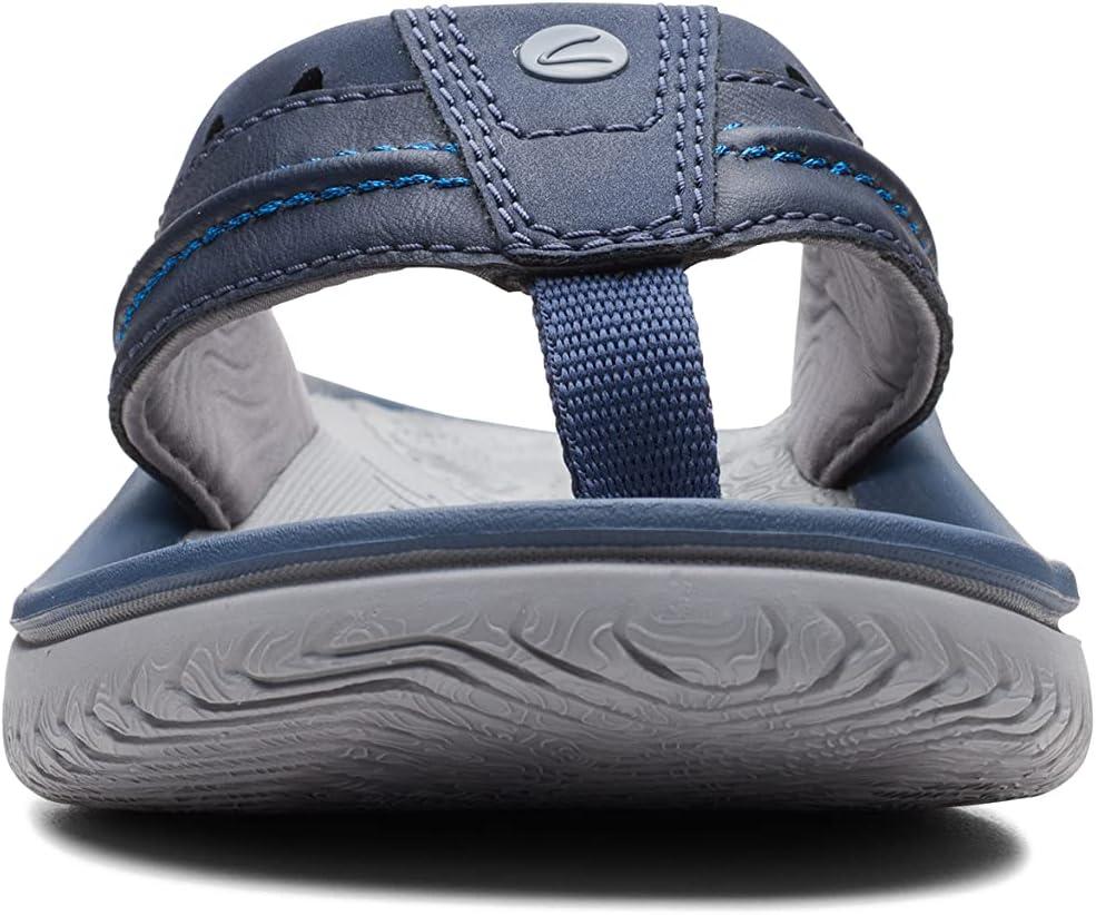 imageClarks Wesley Post Mens FlipFlopNavy Synthetic