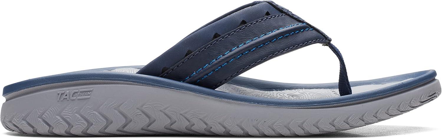 imageClarks Wesley Post Mens FlipFlopNavy Synthetic