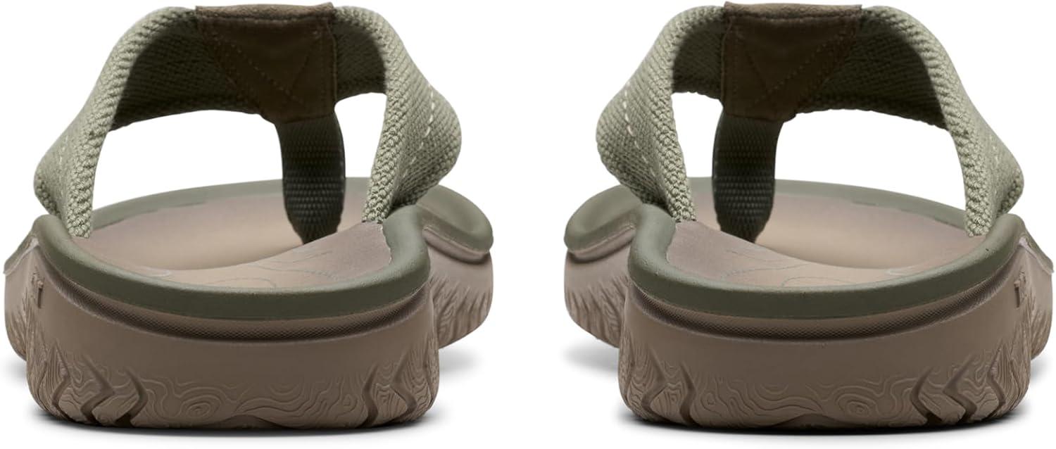 imageClarks Wesley Post Mens FlipFlopOlive Textile