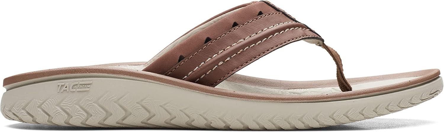 imageClarks Wesley Post Mens FlipFlopTan Synthetic