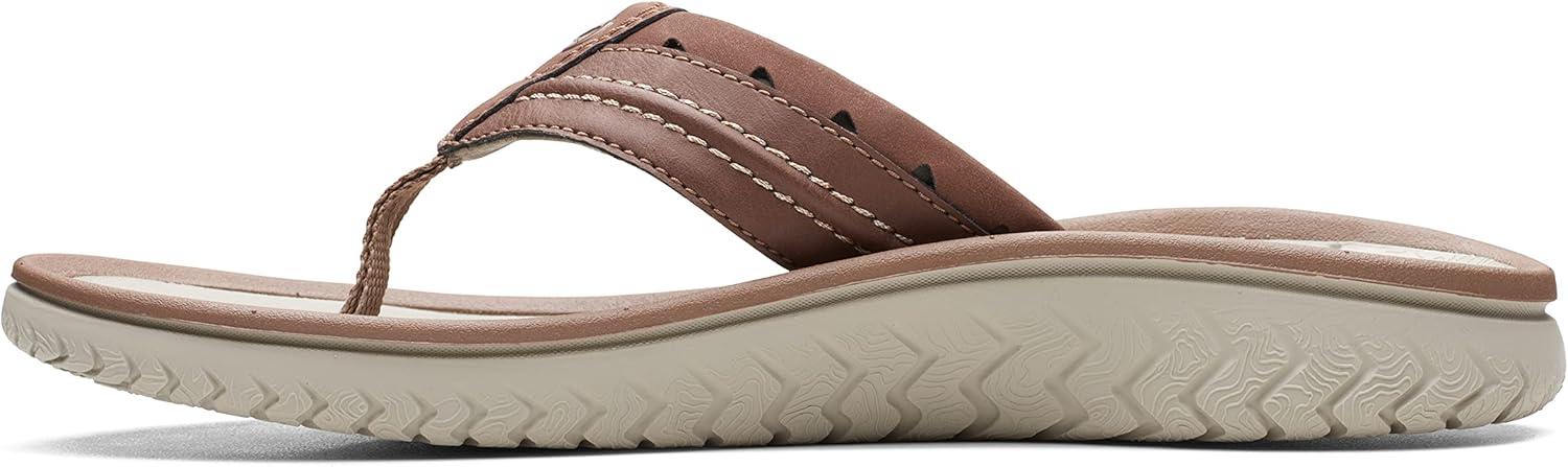 imageClarks Wesley Post Mens FlipFlopTan Synthetic