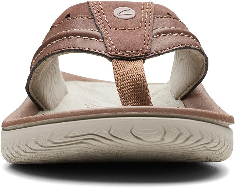 imageClarks Wesley Post Mens FlipFlopTan Synthetic