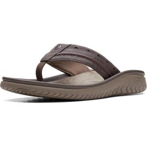 Clarks Wesley Post, Men’s Flip-Flop(Brown Synthetic)