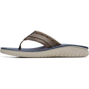 Clarks Wesley Post, Men’s Flip-Flop(Desert Synthetic)