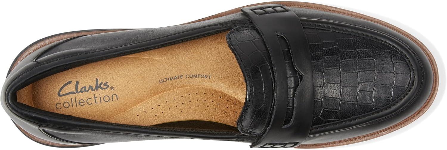 imageClarks Womens Westlynn Ayla LoafersBlack Leather