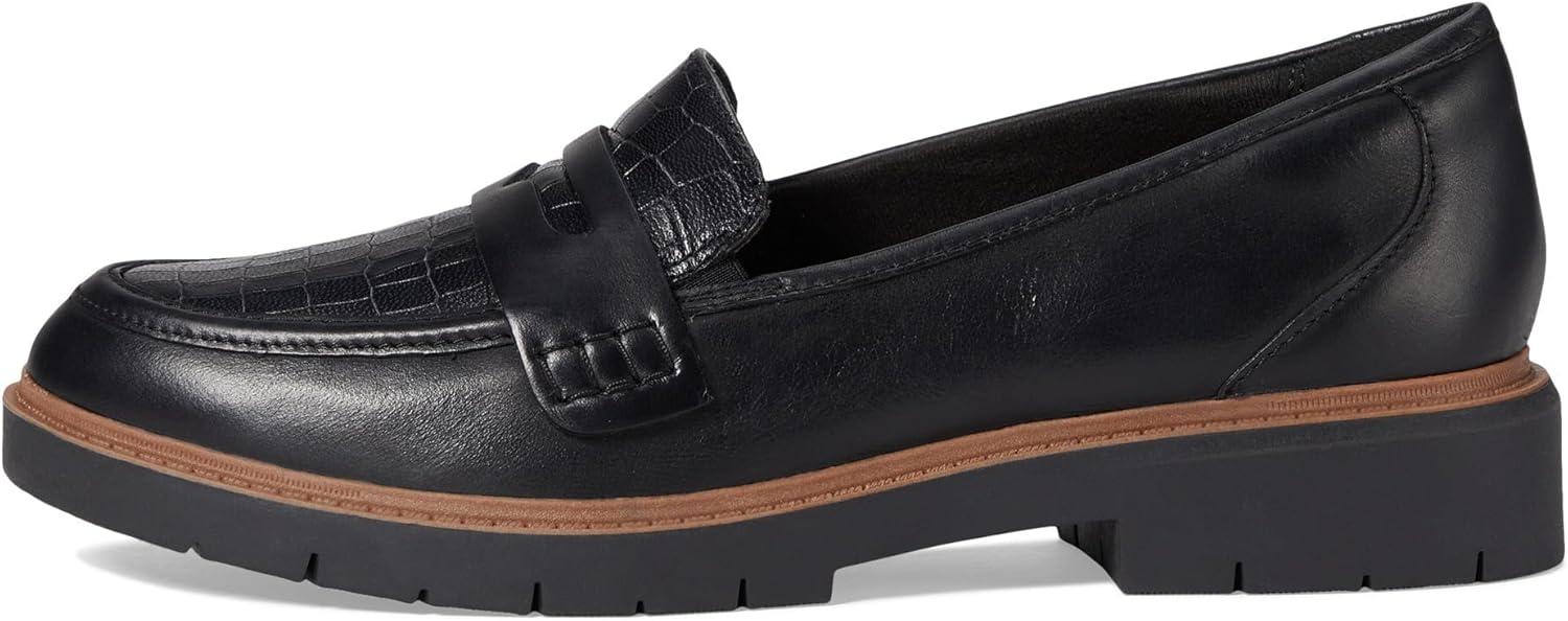 imageClarks Womens Westlynn Ayla LoafersBlack Leather