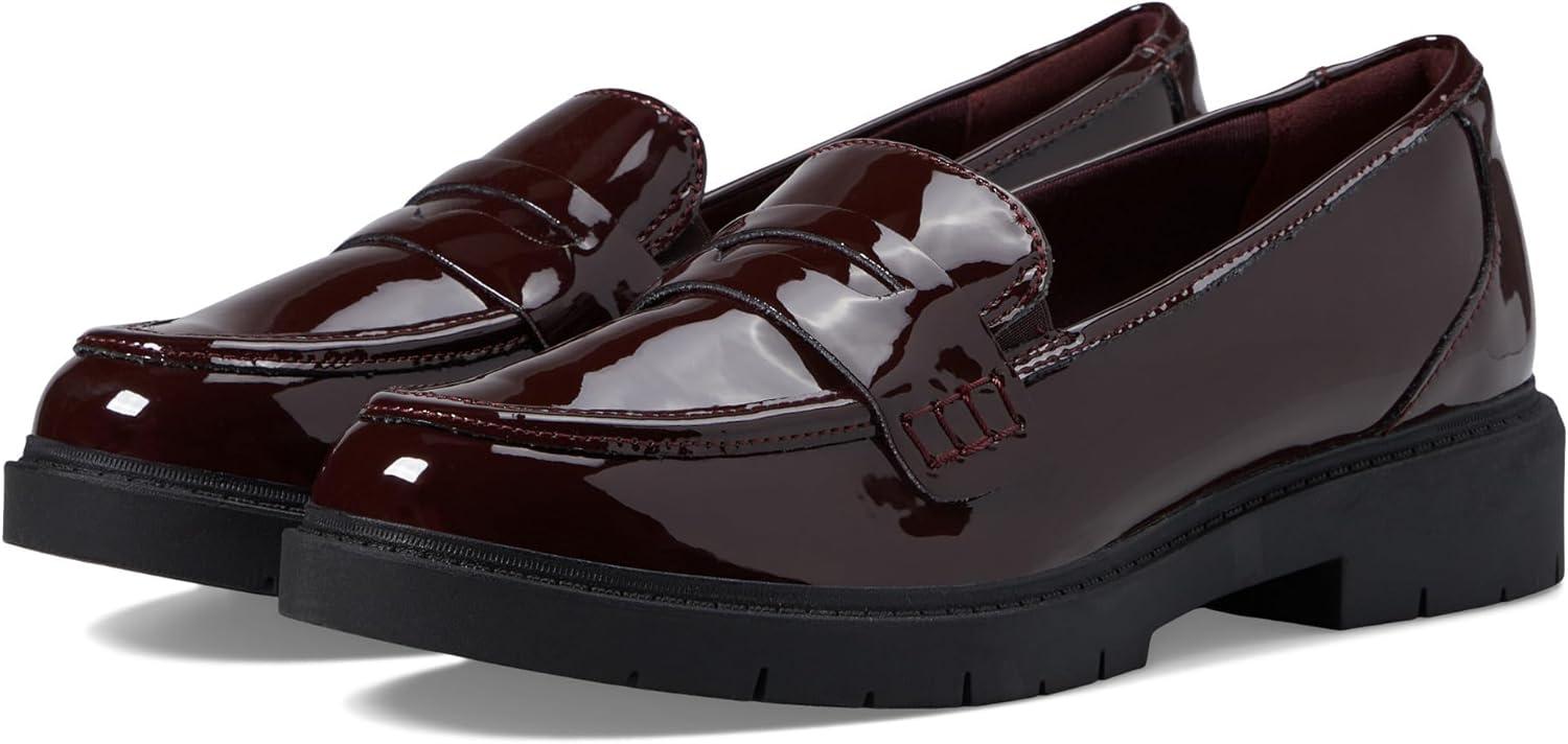 imageClarks Womens Westlynn Ayla LoafersBurgundy Patent