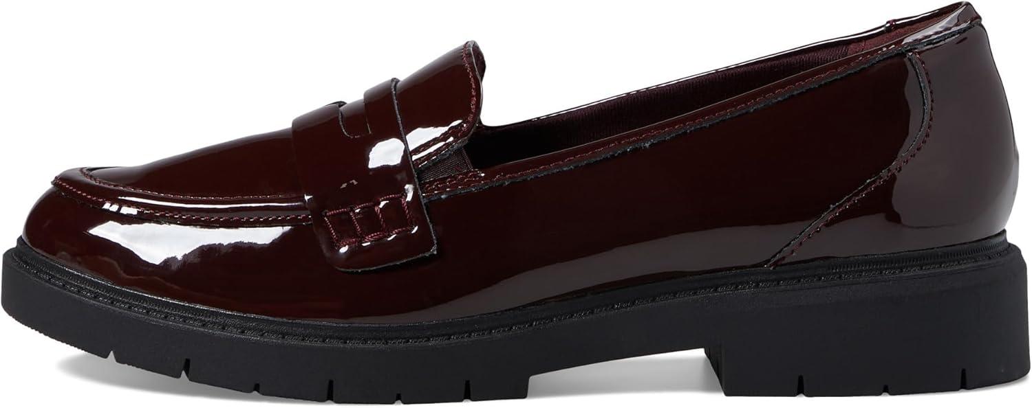 imageClarks Womens Westlynn Ayla LoafersBurgundy Patent