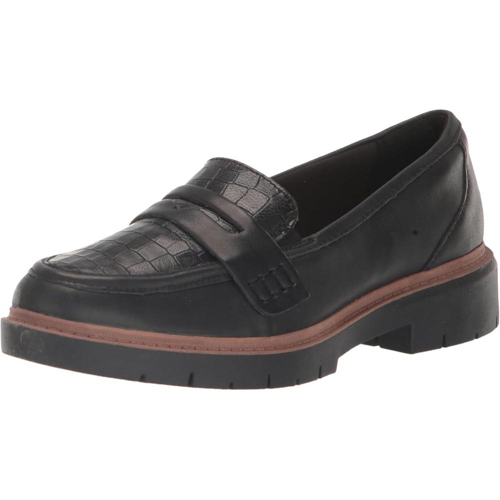 imageClarks Womens Westlynn Ayla LoafersBlack Leather