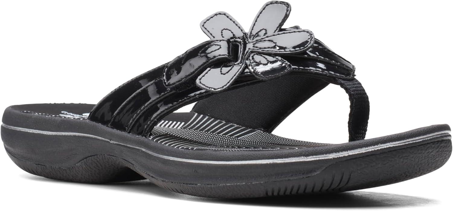 imageClarks unisexadult BrinkleyflorahBlack Patent