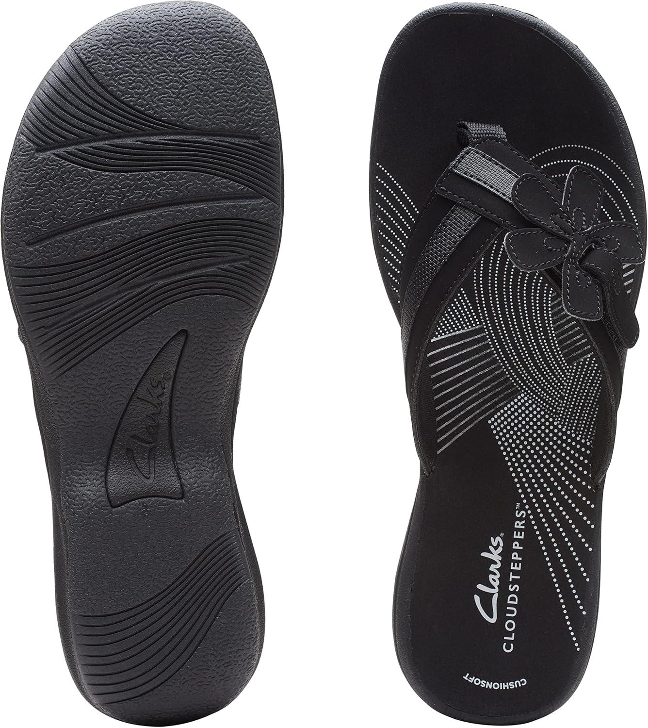 imageClarks unisexadult BrinkleyflorahBlack Synthetic