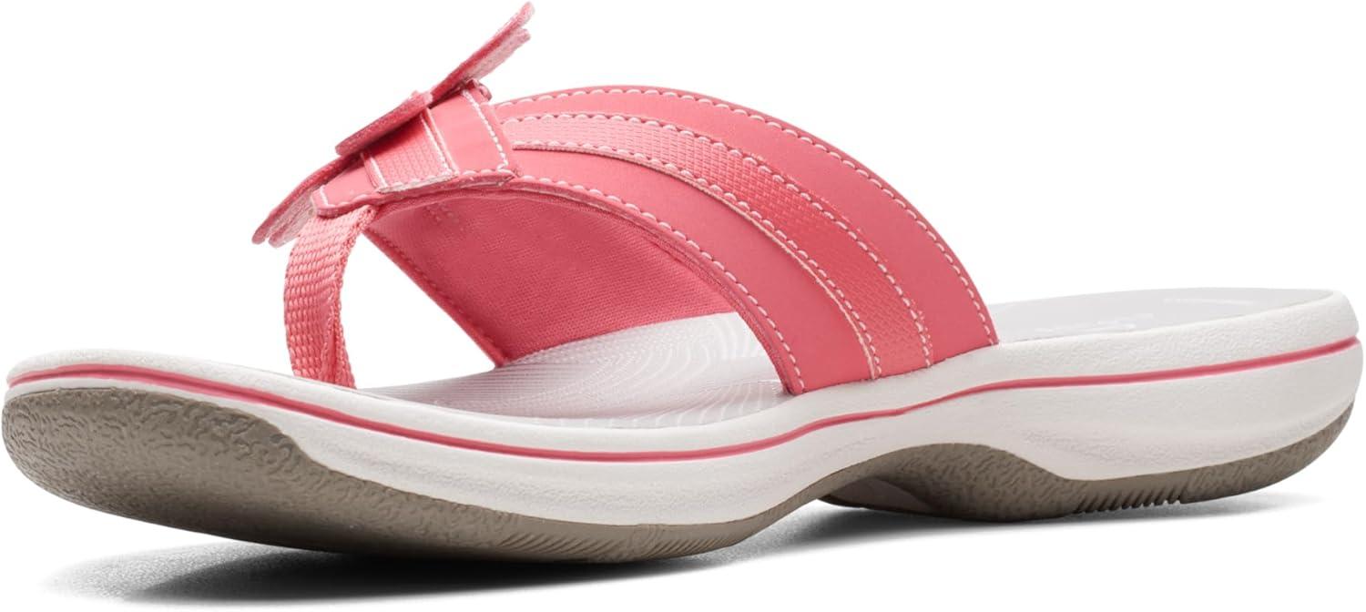 imageClarks unisexadult BrinkleyflorahBright Coral Synthetic