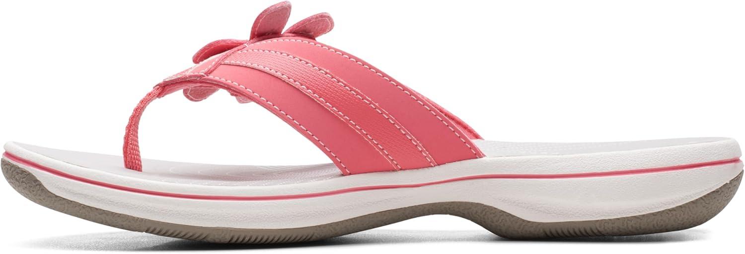 imageClarks unisexadult BrinkleyflorahBright Coral Synthetic