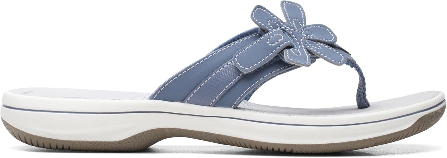 imageClarks unisexadult BrinkleyflorahDenim Blue Synthetic