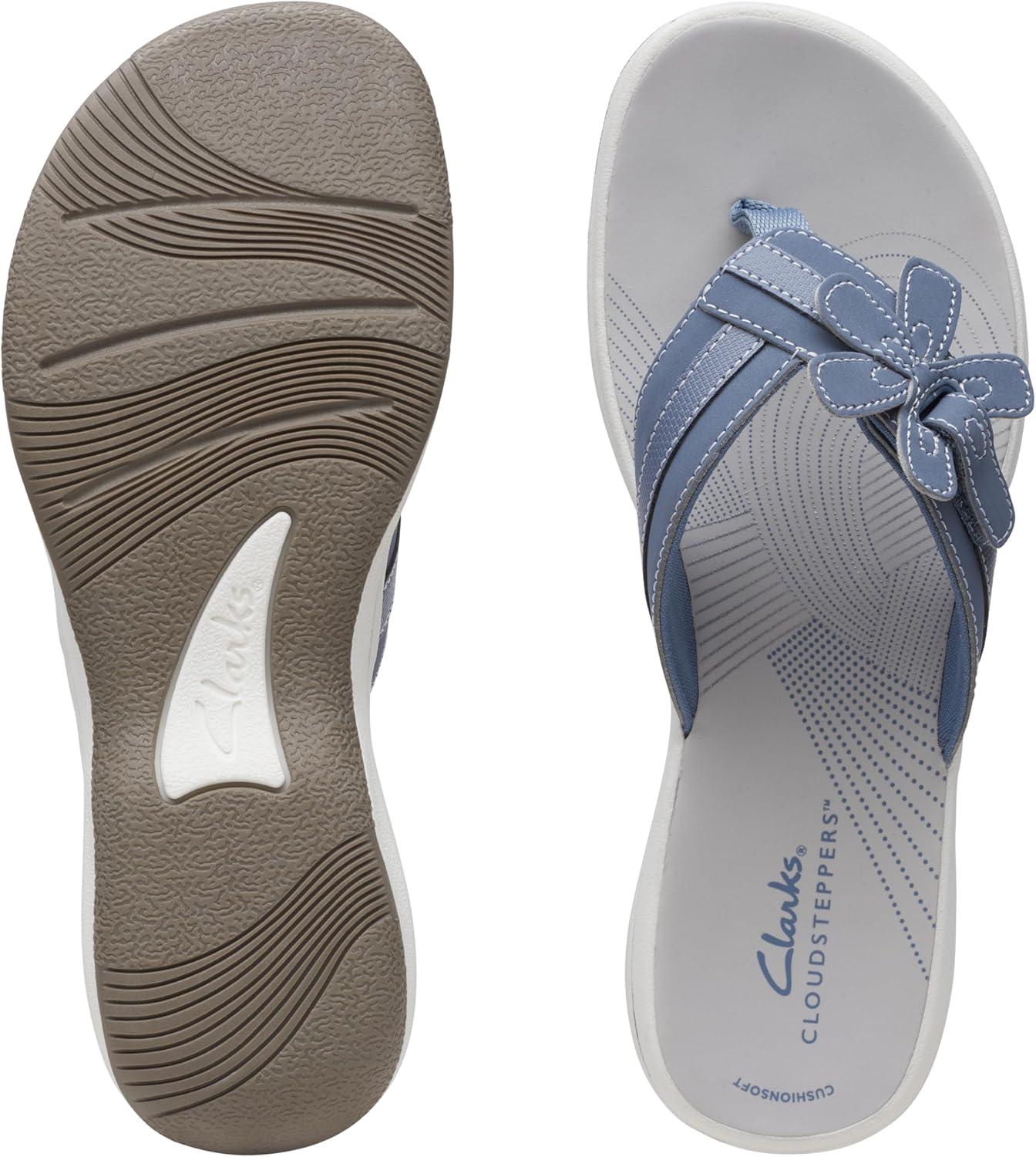 imageClarks unisexadult BrinkleyflorahDenim Blue Synthetic