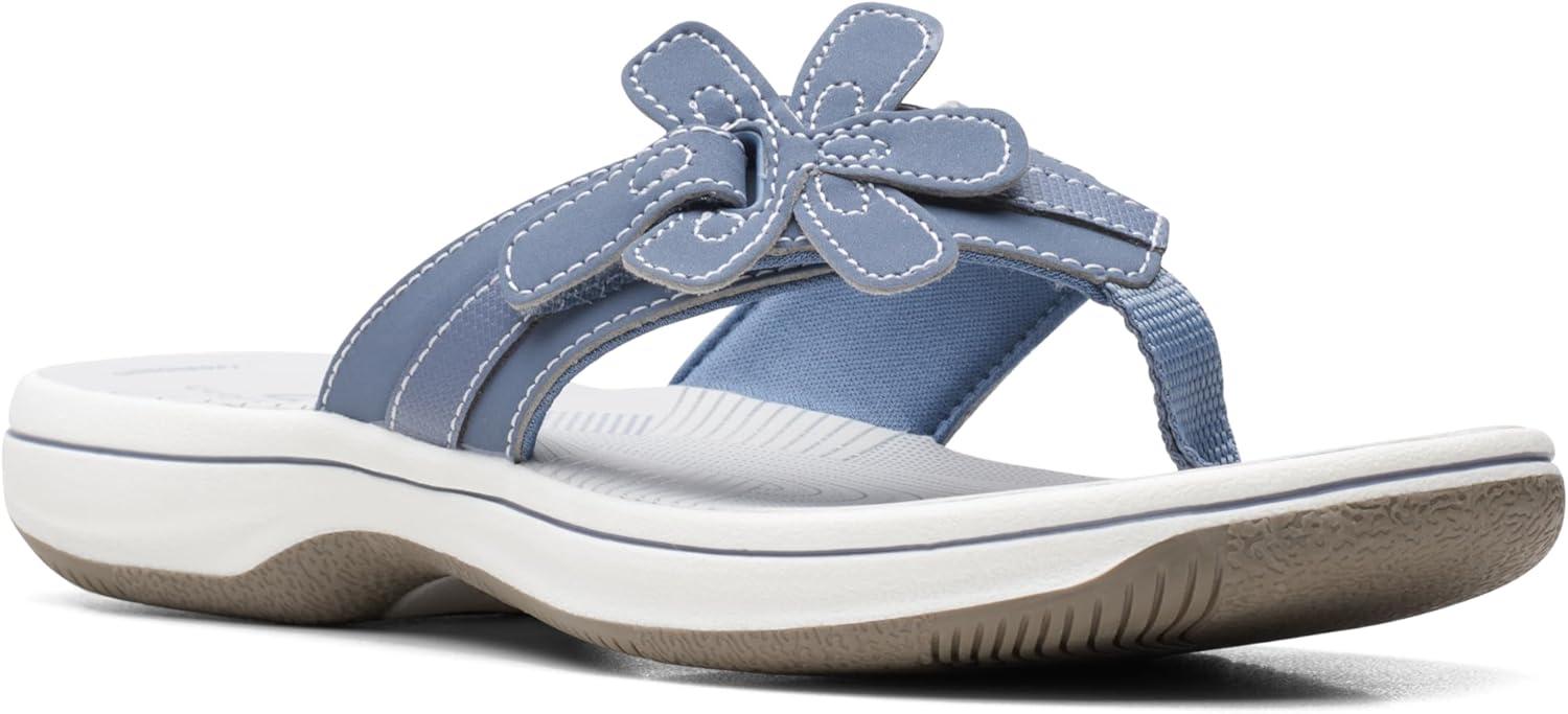imageClarks unisexadult BrinkleyflorahDenim Blue Synthetic