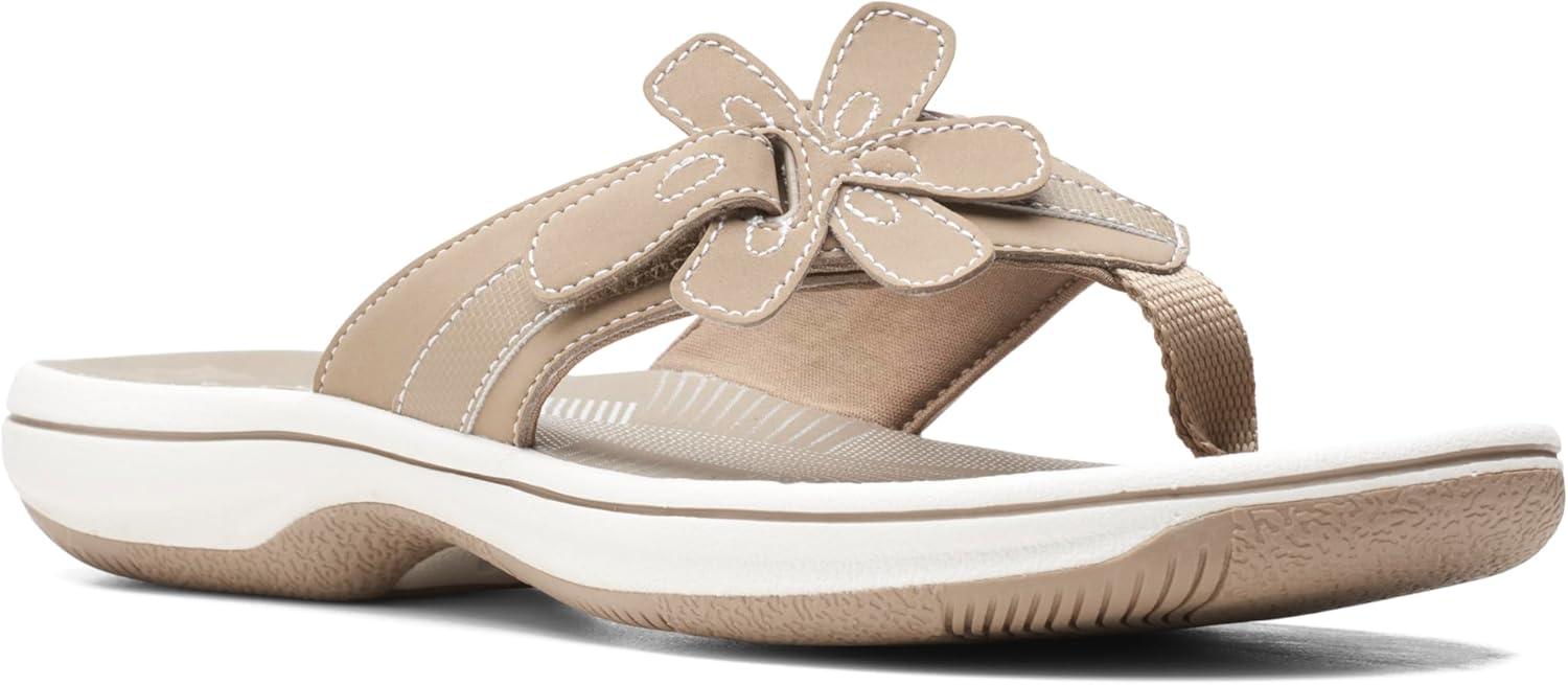 imageClarks unisexadult BrinkleyflorahTaupe Synthetic